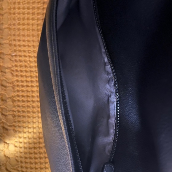 Tumi black leather style backpack- women main image 4